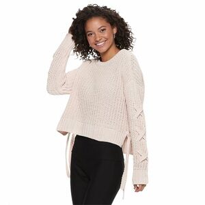 Candie's Juniors Chenille Long Sleeve Top Medium